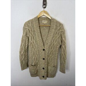 Vintage Denim Supply Ralph Lauren Woman S Oversized Cable Knit Cardigan Alpaca